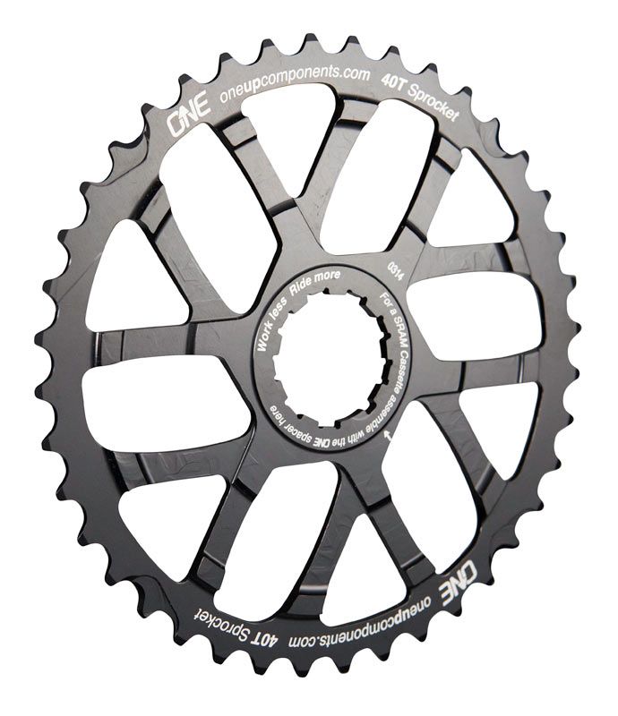 OneUp Components 40T Sprocket Black Iso1